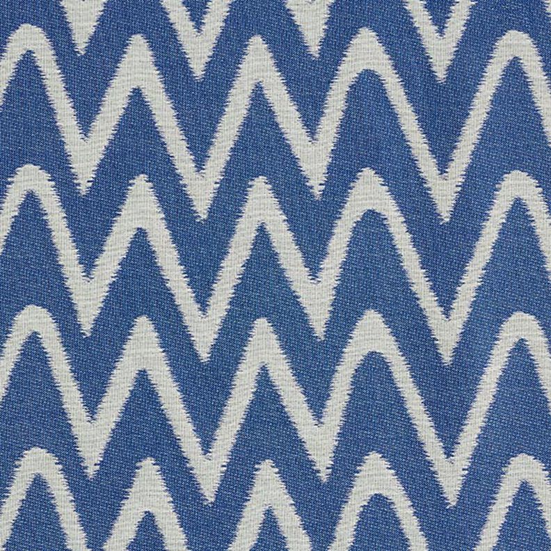 Tecido para exteriores jacquard Padrão Ikat – azul,  image number 1