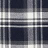 Tecido para sobretudos com reverso em pele Xadrez – azul-noite/cinza ardósia,  thumbnail number 1