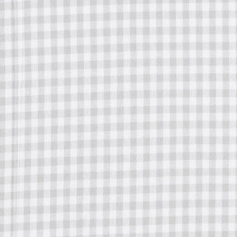 Tecido de algodão Popelina Xadrez Vichy – cinzento-prateado,  image number 1