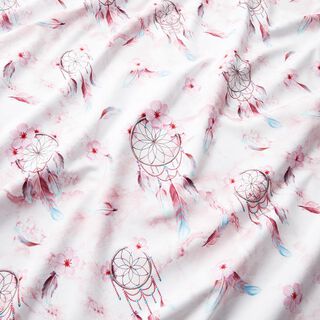 Jersey de algodão Cata-sonhos em Imitação Mármore | Glitzerpüppi – rosé, 