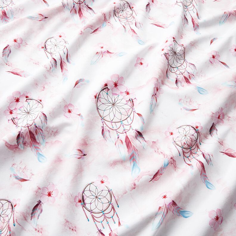 Jersey de algodão Cata-sonhos em Imitação Mármore | Glitzerpüppi – rosé,  image number 1