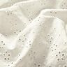 Cambraia de algodão Bordado inglês Fileiras de flores – branco sujo,  thumbnail number 3