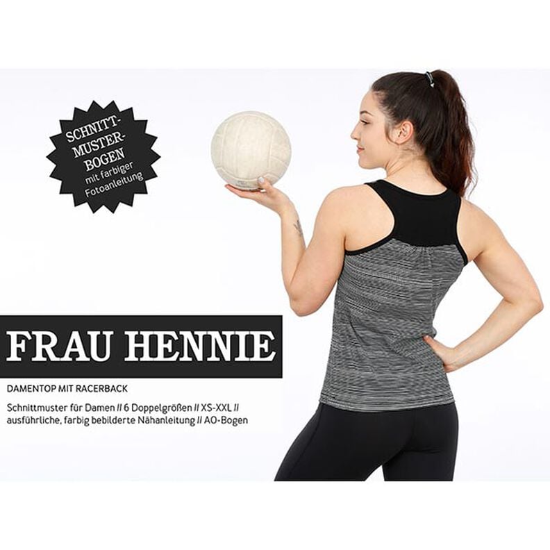 FRAU HENNIE Camisola de mulher com costas em modelo desportivo | Studio Schnittreif | XS-XXL,  image number 1