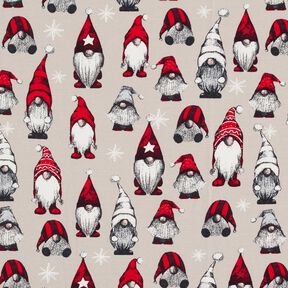 French Terry Sweat de verão Duende de Natal – taupe claro, 