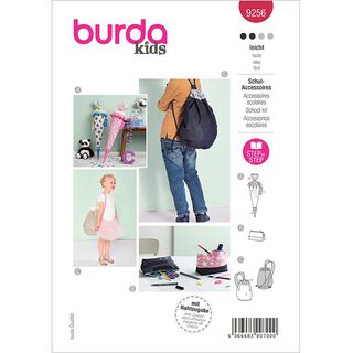 Bolsa escolar / estojo / bolsa de ginástica, Burda 9256 | One Size, 
