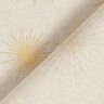Tecido para decoração Meio linho Panamá Sóis dourados   – natural,  thumbnail number 4