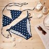 Tecido para fatos de banho Polkadots – azul-marinho/branco,  thumbnail number 6