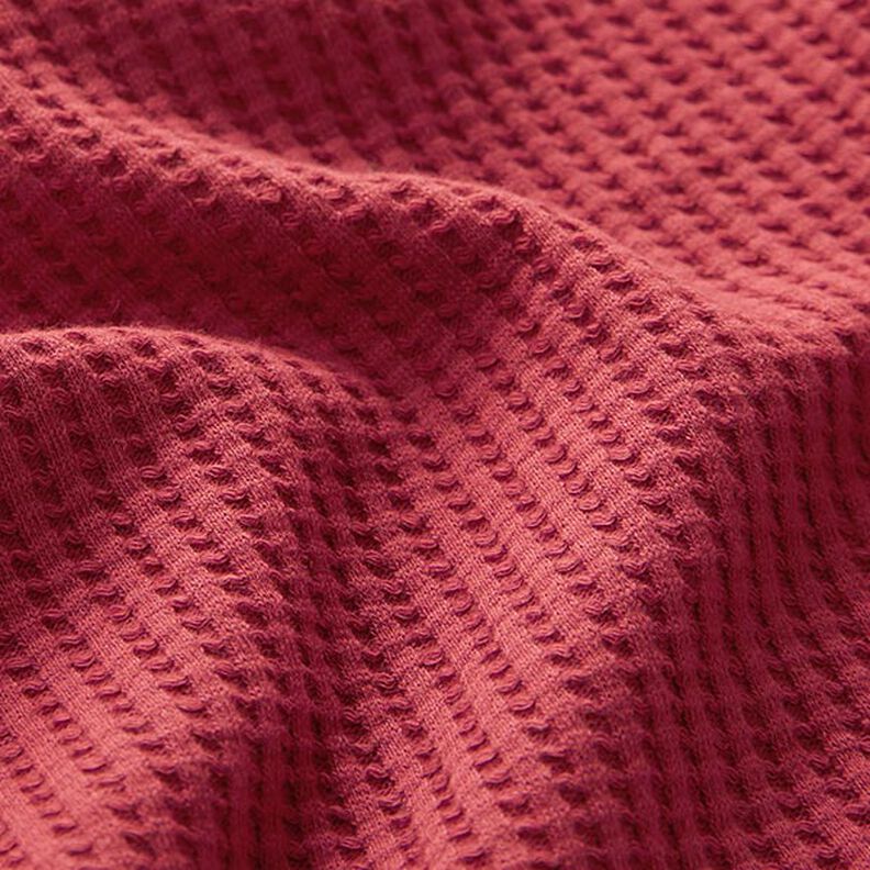 Jersey favos de algodão lisa – carmin,  image number 2