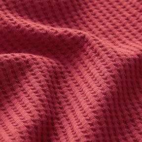 Jersey favos de algodão lisa – carmin | Retalho 50cm, 