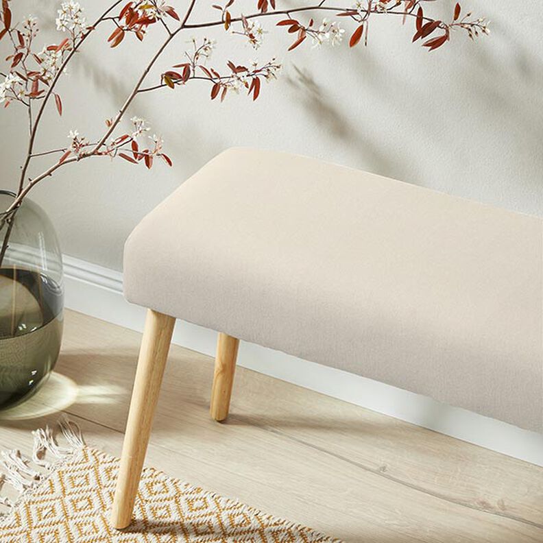 Tecido para decoração Meio linho Panamá Chambray reciclado – natural,  image number 6