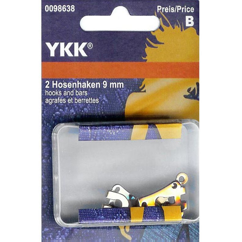 Fecho de colchete para calças 1 – prateado | YKK,  image number 1