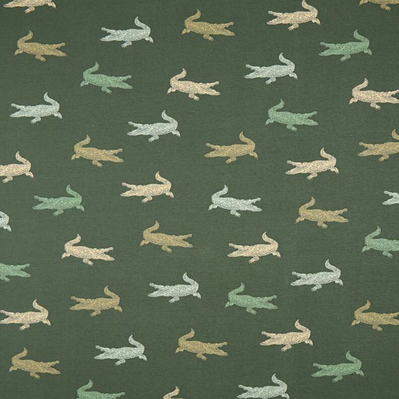 Jersey de algodão Crocodilos – pinheiro escuro,  image number 1