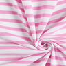Jersey em tecido piqué às riscas – branco/pink,  thumbnail number 3