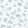 GOTS Musselina/ Tecido plissado duplo Folhas da selva | by Poppy – branco/menta clara,  thumbnail number 2