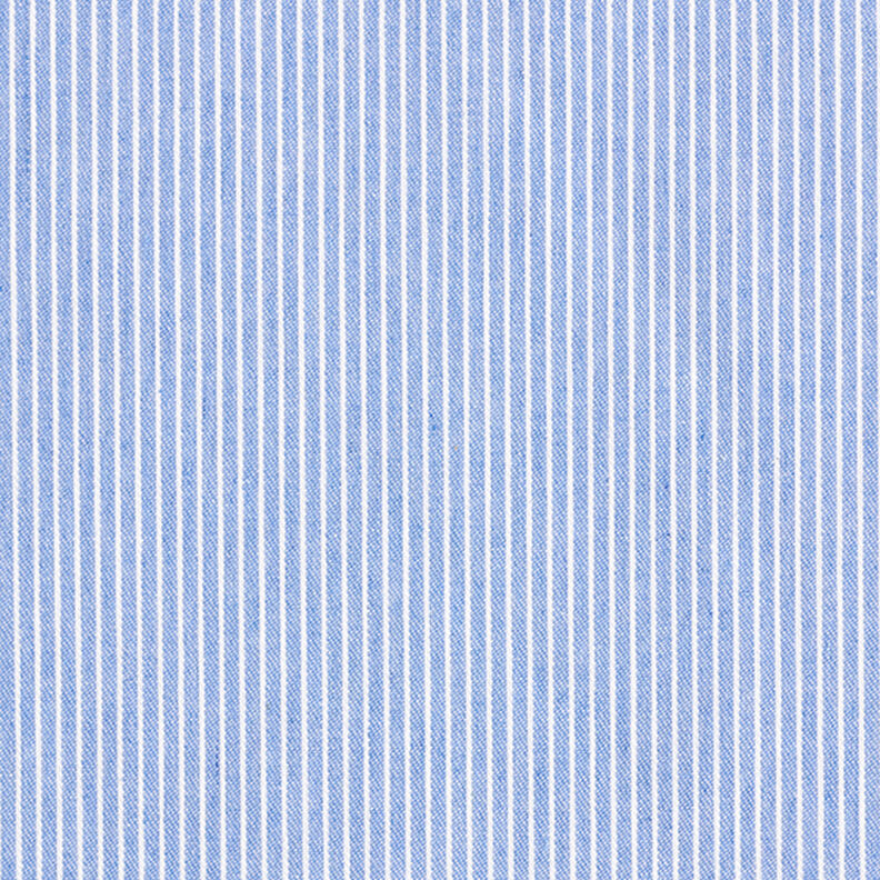 Tecido para blusas Mistura de algodão Riscas – azul claro/branco,  image number 1