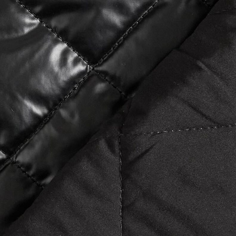 Tecido acolchoado Losangos – preto,  image number 4