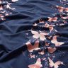 Jersey de algodão Borboletas brilhantes | Glitzerpüppi – azul-noite/rosa embaçado,  thumbnail number 2