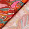 Moda de praia Tecido de viscose Pav&otilde;es e flores &ndash; laranja/bordeaux,  thumbnail number 4