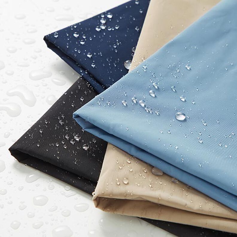 Tecido para casacos impermeável – azul-marinho,  image number 5