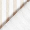 Tecido para decoração Meio linho Panamá Riscas longitudinais – bege claro/branco,  thumbnail number 4