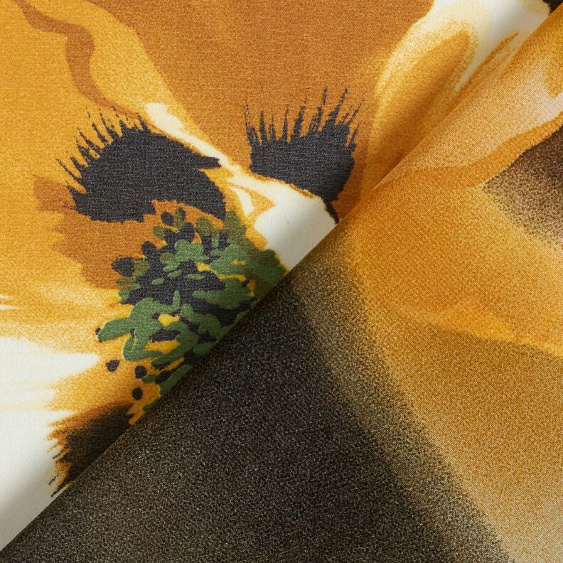 Chiffon Flores em aguarela – branco/amarelo-caril,  image number 4