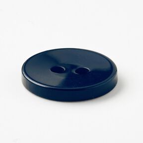 Botão de 2 furos brilhante [Ø 15 mm] – azul-noite, 