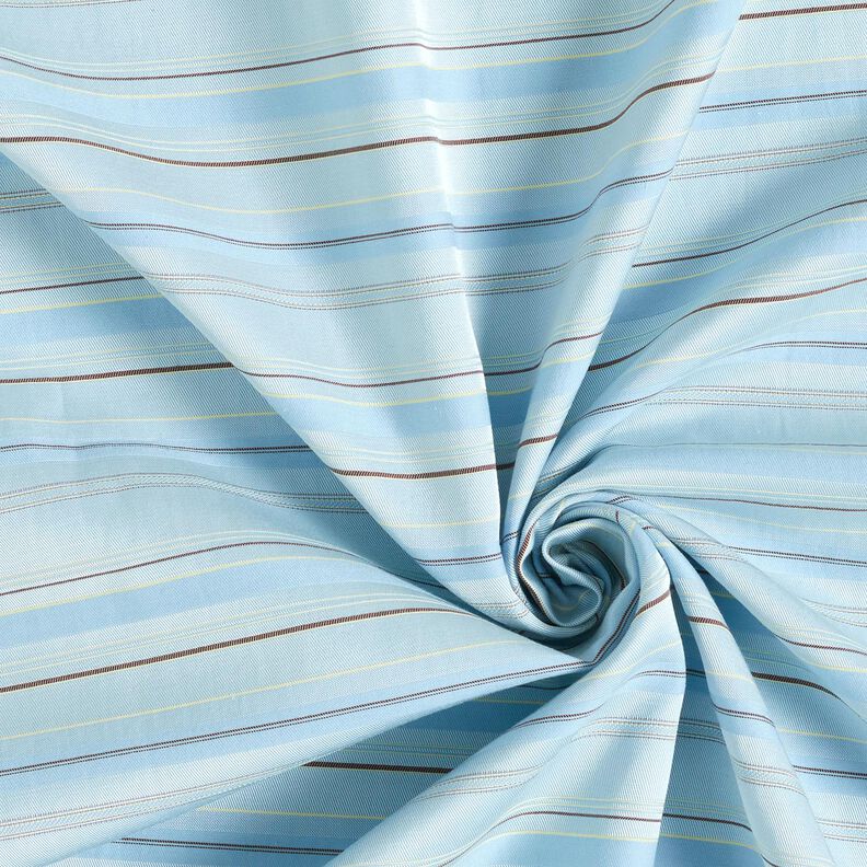 Mistura de viscose e algodão Riscas – azul prateado,  image number 3