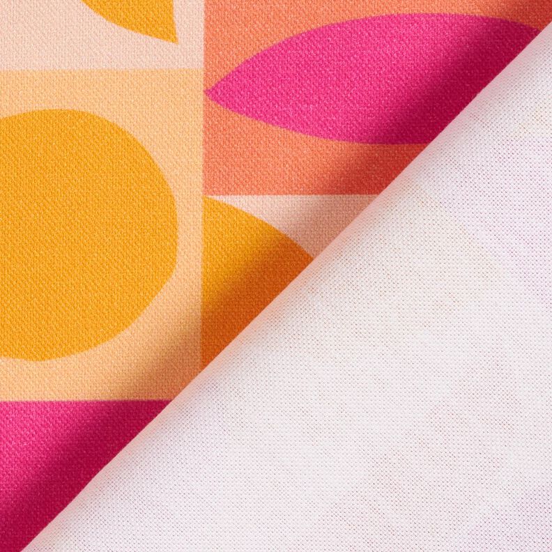 Tecido para decoração Meio linho Panamá Variações coloridas – amarelo claro/púrpura média,  image number 4