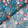 Flores doces de popeline de algodão orgânico – azul-oceano,  thumbnail number 4