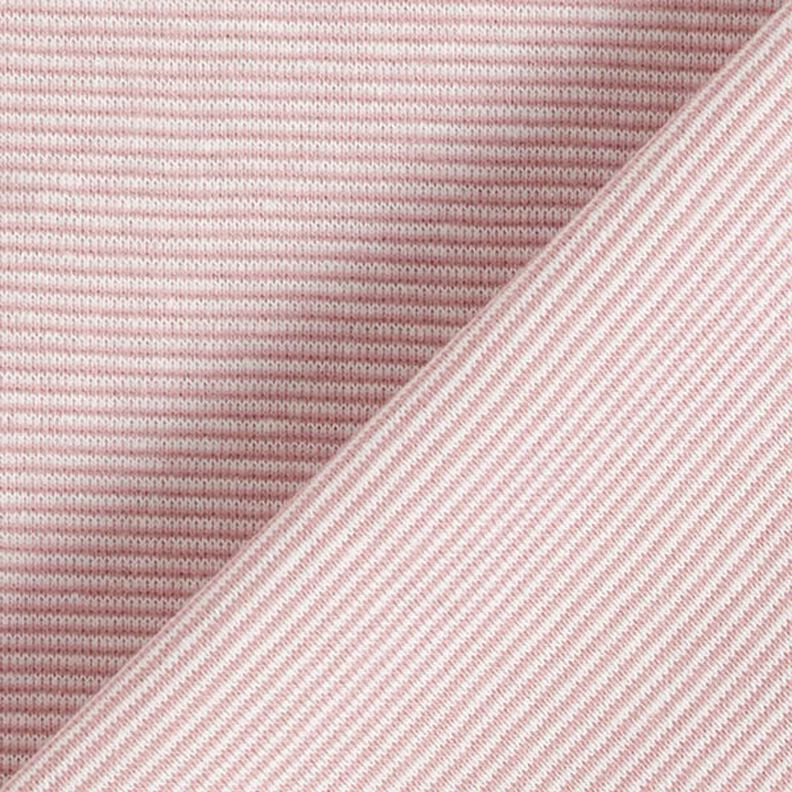 Bordas Tecido tubular Anéis estreitos – rosa embaçado/branco sujo,  image number 3