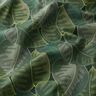 Tecido para decoração Sarja de algodão Folhas minimalistas – verde escuro,  thumbnail number 2