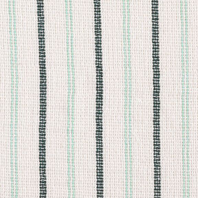 Tecido de algodão Estrutura gradeada Riscas longitudinais – branco/hortelã-pimenta, 