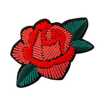 Aplicação  Rosa [ 5,5 x 8,5 cm ] – vermelho/verde, 