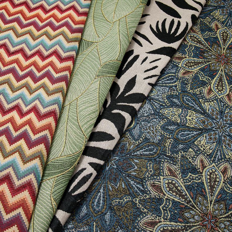 Tecido para decoração Gobelina Chevron – bege claro/carmin,  image number 5