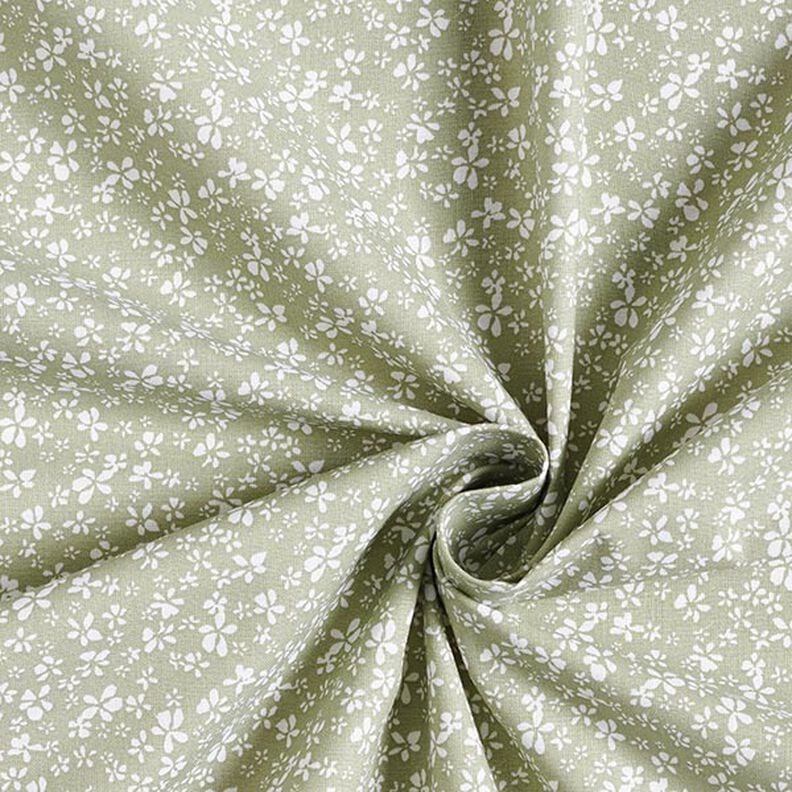 Tecido de algodão Cretone Florzinhas – caqui,  image number 3