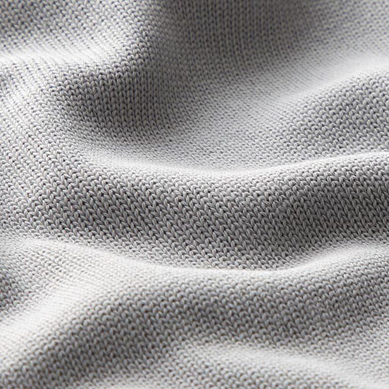 Tecido de malha de algodão – cinzento claro,  image number 2