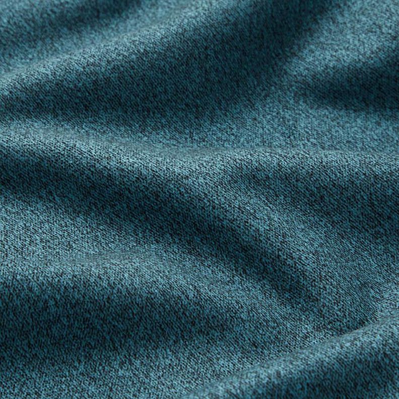 Tecido macio para estofos Melange – azul petróleo,  image number 3