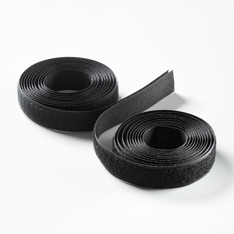 Conjunto de fita velcro [2 x 2m | 20 mm] – preto,  image number 2