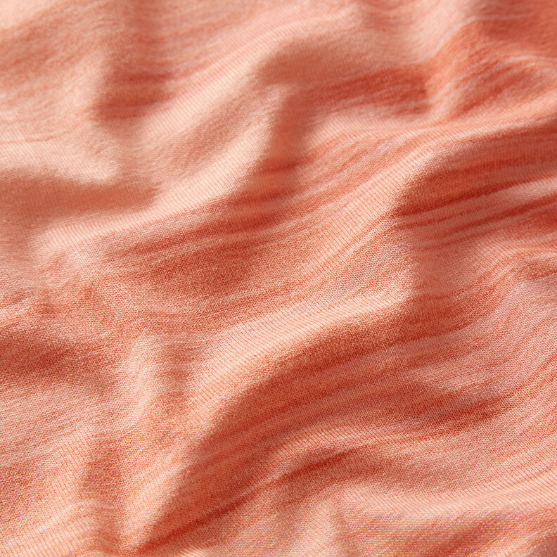Jersey de viscose Gradação de cor Riscas na vertical – vermelho escuro/damasco,  image number 3