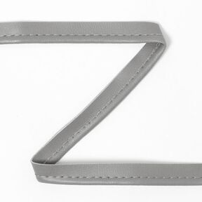 Fita com vivo de pele sint&eacute;tica - cinzento, 