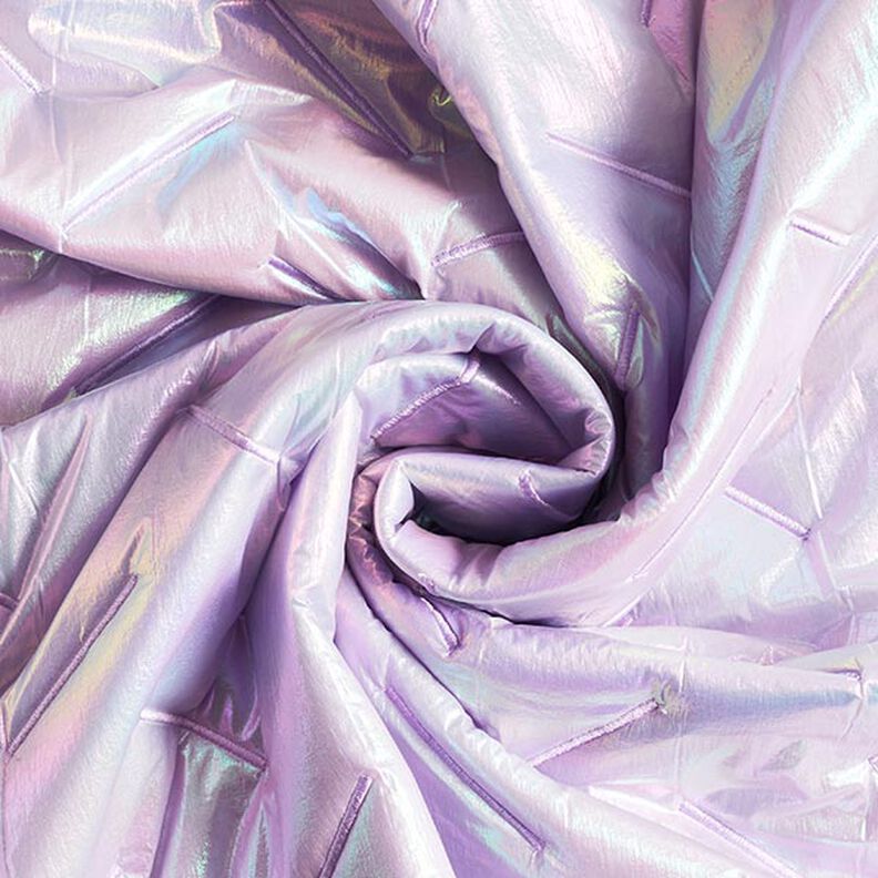 Tecido acolchoado Padrão diagonal, iridescente – vermelho violeta pálido,  image number 3