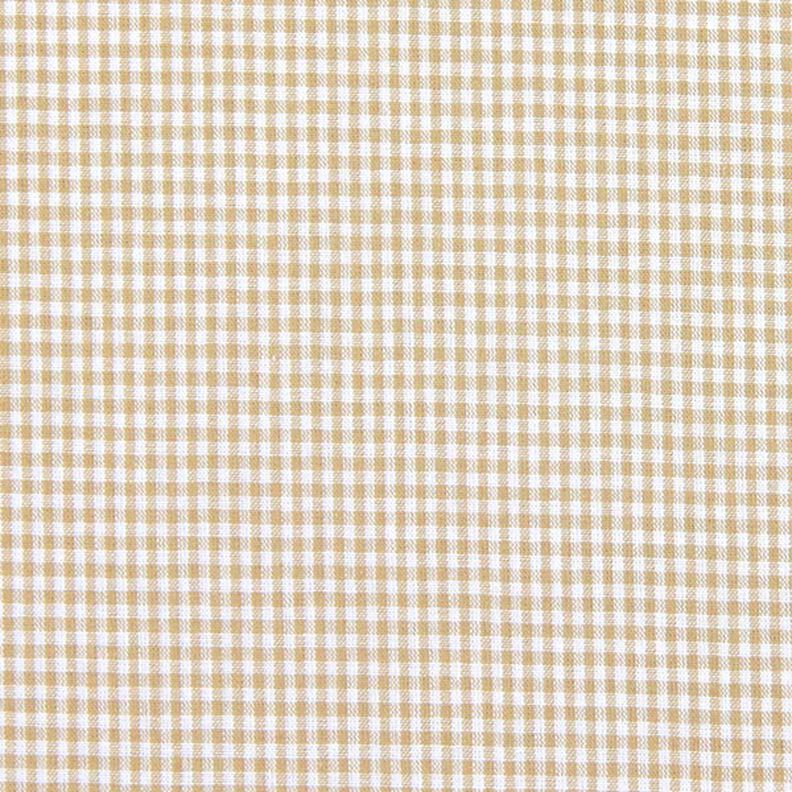 Tecido de algodão Vichy - 0,2 cm – castanho claro,  image number 1