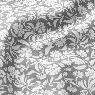 Popelina de algodão Prado de flores – cinzento, 