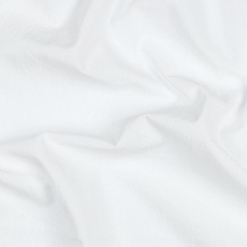 Tecido de algodão Tecido enrugado, pré-lavado – branco,  image number 2