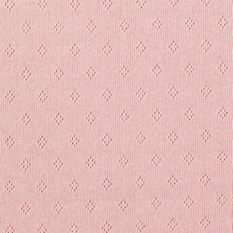 Jersey malha fina com padrão perfurado – rosa embaçado,  image number 1