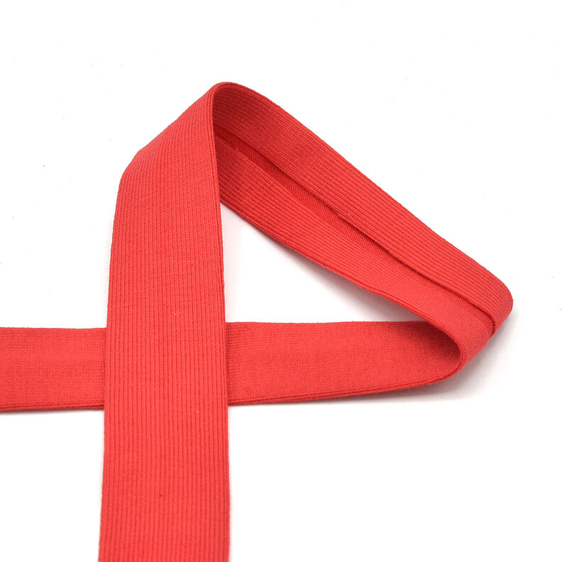 Fita de viés Jersey de algodão [20 mm] – vermelho,  image number 1