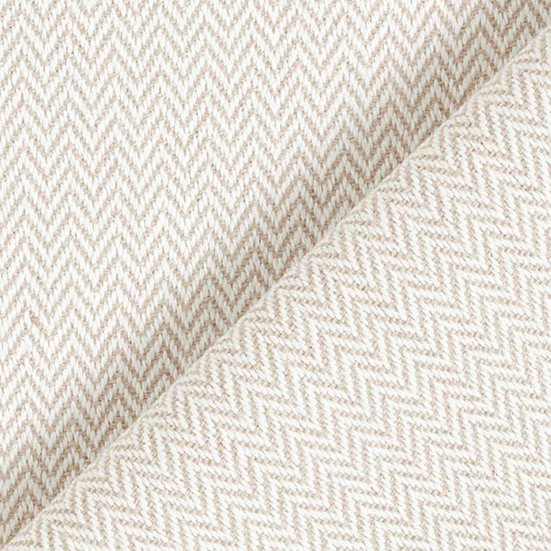 Tecido para decoração Jacquard Chevron discreto – bege escuro,  image number 3