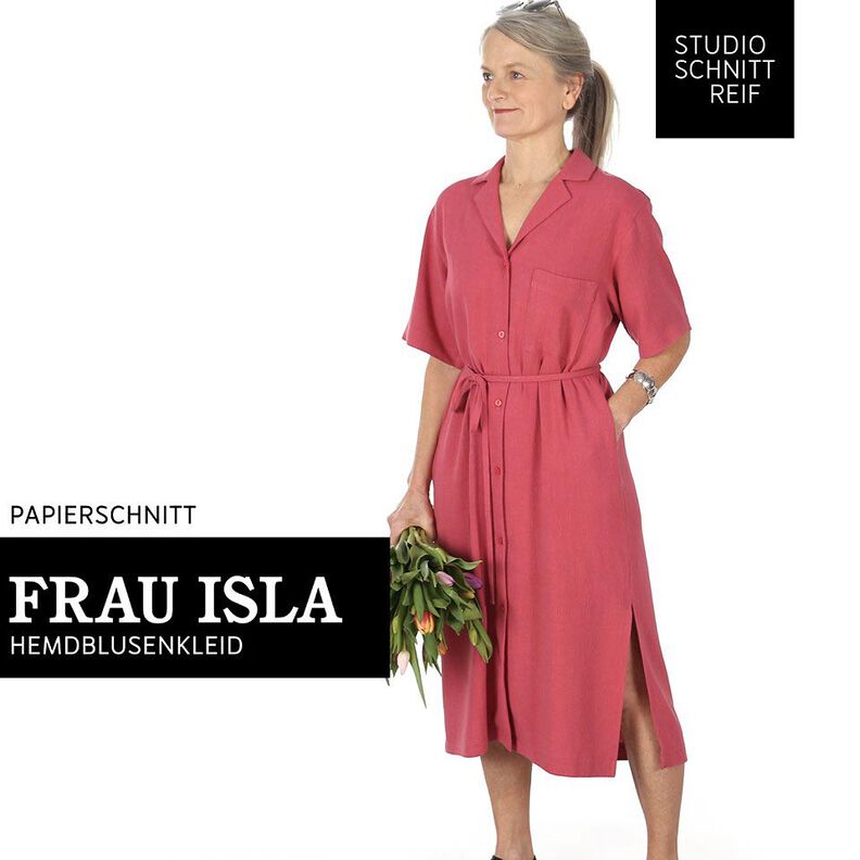 FRAU ISLA Vestido-camisa com lapela | Studio Schnittreif | XS-XXL,  image number 1