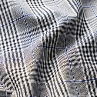 Tecido para calças stretch xadrez escocês – cinzento/azul real, 