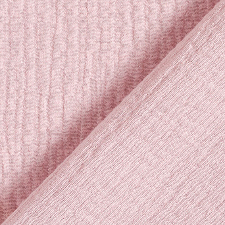 Musselina/ Tecido plissado duplo – rosa embaçado,  image number 4